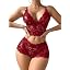 Bow Burgundy Red