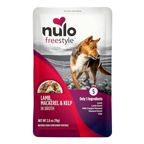 Image of Nulo Freestyle Lamb, Mackerel, & Kelp in Broth Real Meat Dog Food Topper, 2.8 Ounce (Pack of 24)