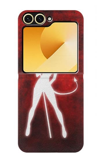 Funda Carcasa Samsung Galaxy Z Flip 6 Sexy Devil Girl y Flip 7 FE tipo flip con diseño estético