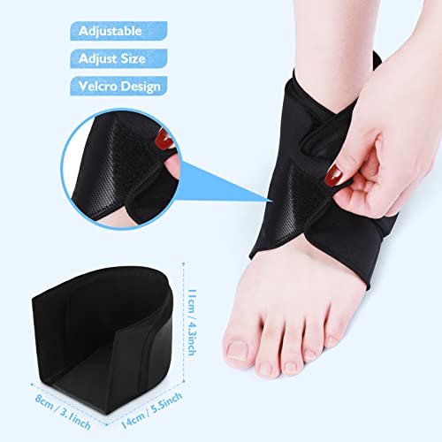 Image of Helthrelife Heel Ice Pack for Pain Relief, Reusable Gel Ankle Ice Pack Wrap Hot&Cold Therapy for Heel Pain, Plantar Fasciitis, Achilles Tendinitis, Dry Cracked Heels, Sprain, Sports Injuries