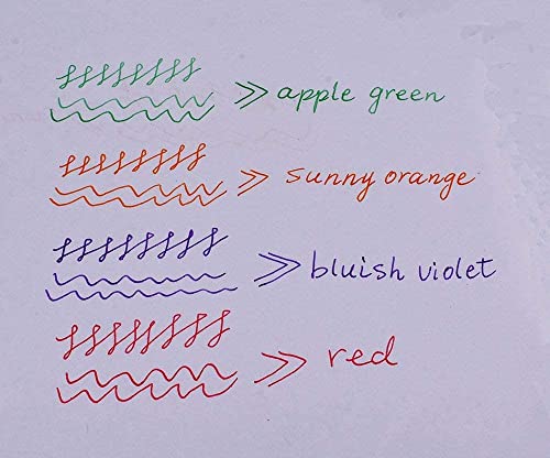 Image of GOLD LEAF 30 PCS Jinhao Fountain Pen Ink Cartridges Refill - 6 Colors Set (Black, Blue, Green, Pink, Red, Orange) - Standard 2.6mm
