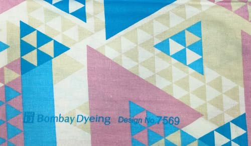 Image of Bombay Dyeing Epigram Printed Single Bed 100% Cotton Bedsheet Collection - (224X150) (Blue)