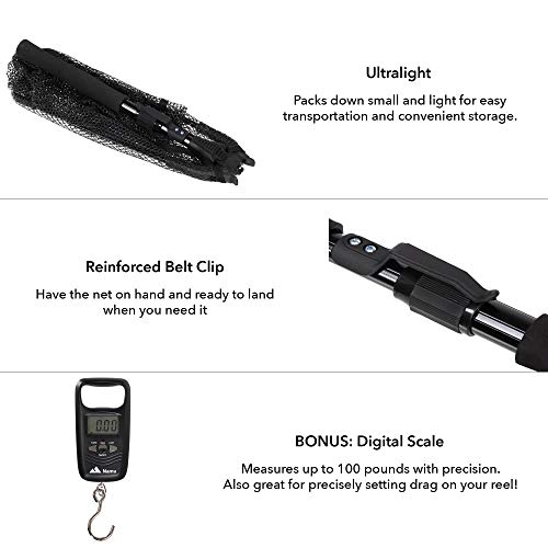 image for Namu Outdoors Telescopic Fishing Net with Fish Scale - Durable Aluminu
