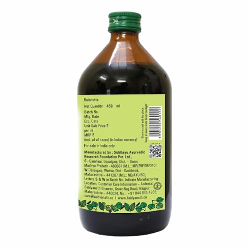 Image of Baidyanath Asli Ayurved Balarishta Helps To Improve Immunity Pack Of 1 450Ml Liquid