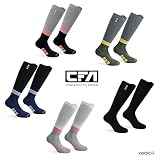 CFA V2 skarpety uciskowe dla kobiet i mężczyzn – idealne do biegania, studia fitness, jazdy na rowerze, do odpoczynku mięśni lub treningu – wysokiej jakości skarpety uciskowe, zrównoważony duński