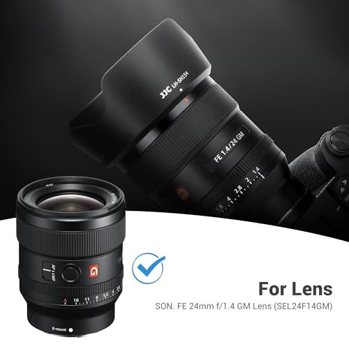 Image of JJC ALC-SH154 Bayonet Reversible Lens Hood Shade for Sony FE 24mm f /1.4 GM Lens SEL24F14GM, Replaces Sony ALC-SH154 Lens Hood, Allows to Attach 67mm Filter & Lens Cap, No Vignetting