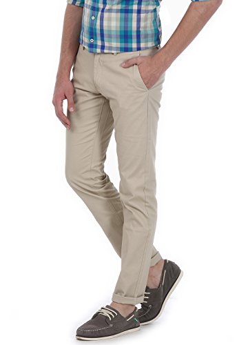 Image of BASICS Premium Cotton Stretch Formal Trousers for Men | Office Pants