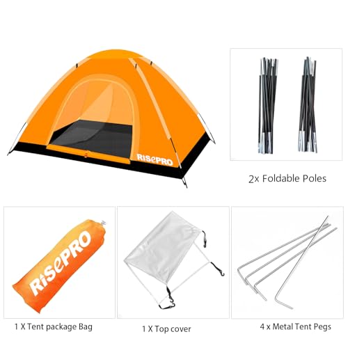 Carpa portátil para camping 2 personas ligera impermeable miniatura 6