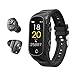2 in 1 Activity Fitness Tracker TWS Auricolari Combo Auricolare Bluetooth senza fili Orologio intelligente con frequenza cardiaca Monitoraggio della pressione sanguigna Monitoraggio del sonno Smart