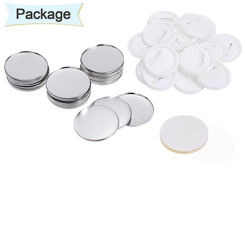 500 Sets Blanko-Anstecknadeln, Button-Maker-Teile, Materialzubehör, 25-mm-DIY-Knöpfe Pin Badge Maker