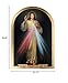 Holyart Divine Mercy ogival Gold foil Print on Wood 99x69cm