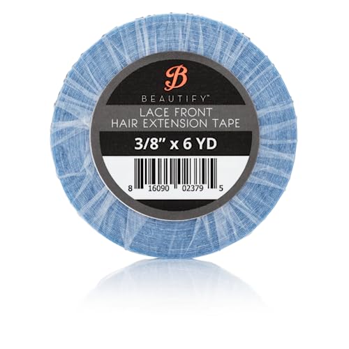 Image of Blue Lace Front Tape by Walker Tape Co | Beautify (3 /8 inch x 6 Yards)