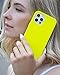 FELONY CASE - iPhone 13 Pro Max Case - Neon Yellow Silicone Phone Cover | Liquid Silicone with Anti-Scratch Microfiber Lining, 360° Shockproof Protective Case for Apple iPhone 13 Pro Max