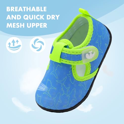 Image of FEETCITY Boys Girls Water Shoes Kids Aqua Socks Quick Dry Barefoot for Beach Swimming Pool