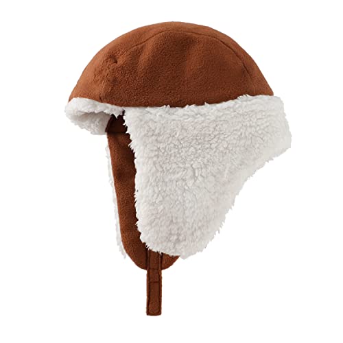 Home Prefer Toddler Boys Winter Hat Long Earflaps Warm Fleece Trapper Hat4