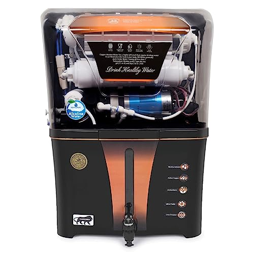 Image of Aquadpure Copper +Alkaline RO Water Purifier with RO, UV, UF, TDS Adjuster 12L | 8 Stage Purification | Suitable for all type water supply (Covered) (A99 Secure TRN C+A)