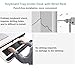Keyboard Tray Under Desk Pull Out with with Wrist Res,Keyboard Holder with C-Clamp Hardware,25.6″ (30″ Including Clamps) x 11.8″ Slide-Out Computer Keyboard drawer & Mouse Tray for Typing,White