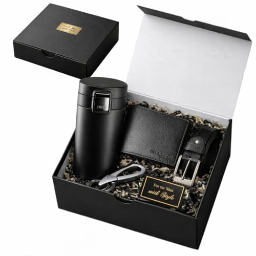 Image of Yadava Gift for Man - Leather Wallet & Belt Combo