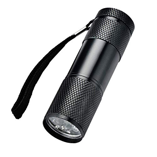 Optimal Shop Pacote com 6 lâmpadas UV negras 9 LED lanterna tocha luz ao ar livre Etc-azul (pacote c