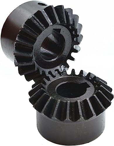 LSSEDA Ingranaggi cilindrici Meccanici, pignone Motore 2 Pezzi, ingranaggio Conico 1: 1 modulo 1, 20 Denti con Foro Interno 6/8, Ingranaggi Conici a Spirale a 90 Gradi (Dimensioni: 6 mm) (Size : 8mm)