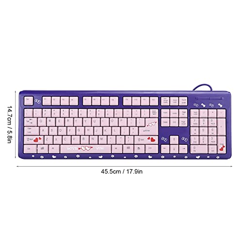 Clavier filaire USB mignon compact, le cadeau parfait pour ordinateur