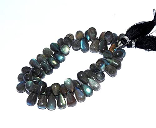 Labradorite briolette de haute qualité pour la création de bijoux d'exception
