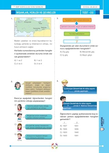 7. Sınıf Bursluluk Sınavı Soru Bankası - Görsel 7