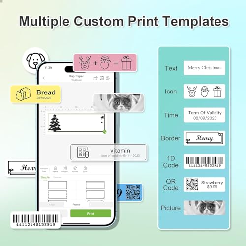 Nelko Genuine P21 Label Maker Tape, Adapted Label Print Paper, 14x50mm (0.55\"x1.97\"), Standard Laminated Labeling Replacement, Multipurpose of P21 Label Maker, 180 Tapes/Roll, 1 Roll, White