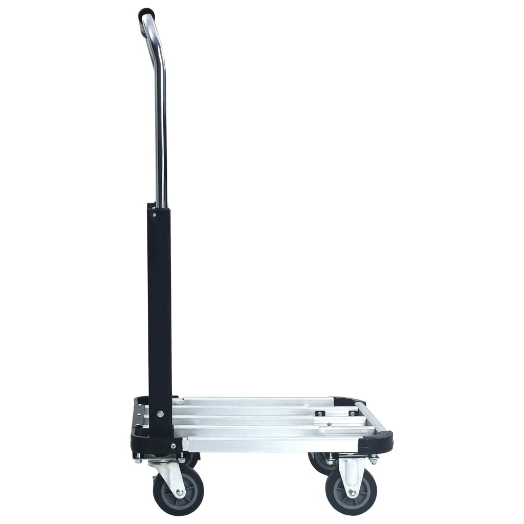 Genérico Carrito de Transporte Plegable de Aluminio Plateado 150 kg