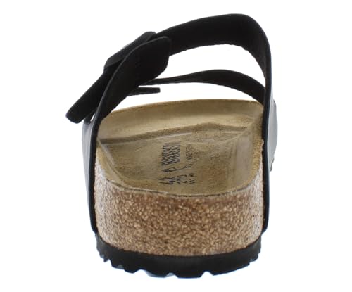 Image of Birkenstock Arizona Unisex Shoes Size 12, Color: Charcoal Black /Black