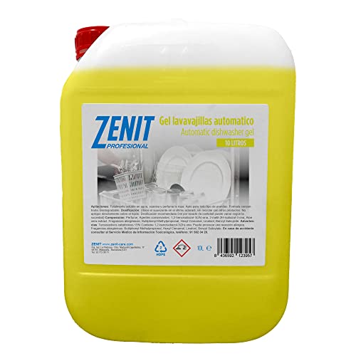 10 litros | Detergente líquido máquina lavavajillas | Líquido lavavajillas automático | Limpieza profesional (10 Litros) Cover