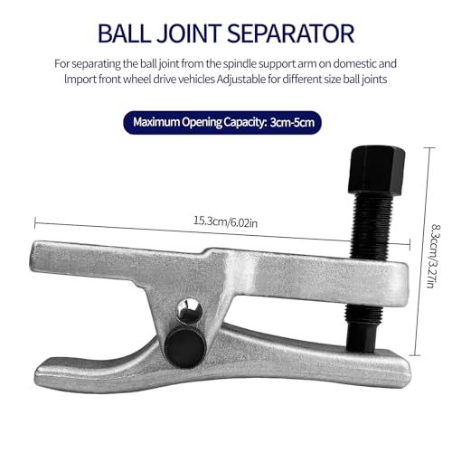 TERRARIDE 3 Set Spurstangenkopf Ausdrücker, Kugelgelenk Traggelenk Abzieher, Kugelgelenkabzieher Abzieher, Rostschutz, Verschleiß Festigkeit Metall Werkzeug für Fahrzeuge Auto LKW Reparatur