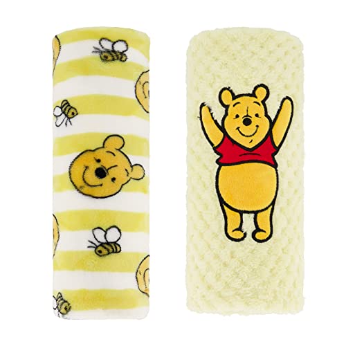 Disney 2-Pack Baby Blanket for Infants and Newborns, Plush Textured Fleece Winnie The Pooh Blanket, Perfect Unisex Gift for Toddlers - image 2