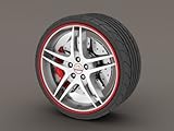 felgenschutzleiste mfs  Rimblades FELGENSCHUTZ & STYLING rot NEUESTE AUSFÜHRUNG 2016 Alu Felgen Schutzring Felgenringe Felgenstyling 13 bis 22 Zoll Rim Protector Guard Ringz Felgenrandaufkleber Felgenhornschutz Farbe ROT RED