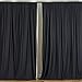 10 ft x 10 ft Black Polyester Photography Backdrop Drapes Curtains Panels - Wedding Decorations Home Party Reception Supplies