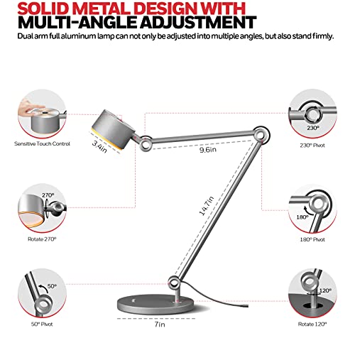 Image of Honeywell 01A Sunturalux LED Desk Lamp with Swing Arm for Desk Craft