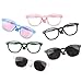 Btgghytr Pet Sunglasses for Dogs Cats Sun Protections Eyeglasses Windproof Cool Sunglasses Costume Dress Up
