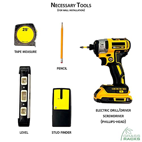 Grassracks Birch Wood Ski Rack For 1-3 Pairs Of Skis Vercules Trip Vertical Ski Wall Rack (3 Pairs Of Skis, Bamboo) #TOP4
