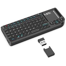Mini Wireless Keyboard, 2.4G/Bluetooth 5.1 Dual Mode Rechargeable Portable for Steam Deck, Fire TV Stick, Raspberry Pi, Field Service, IT Technicians.