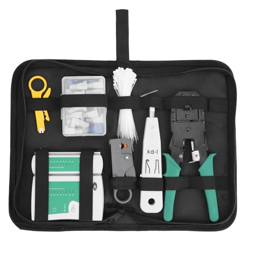 YG P107 Network Wi Tool Set, Netwoable Te, Complete Detection Tools with Wire Stripper and Crim Tool, ABS l for Wi and Mainnce