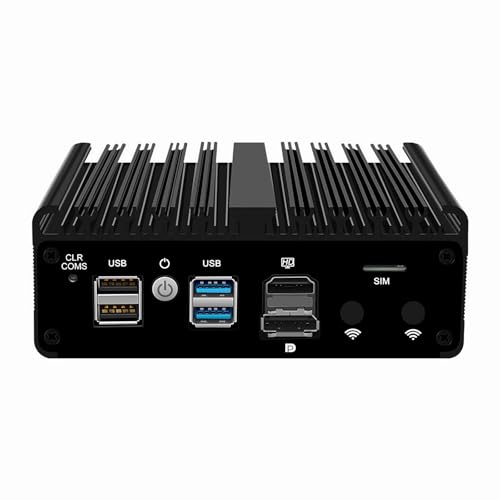 Image of Firewall Micro Appliance N100,4X i226-V 2.5G Fanless Mini PC,4*USB,HDMI,DP,1*RJ45 COM,WiFi Solt Industrial PC,8GB DDR5 128GB SSD