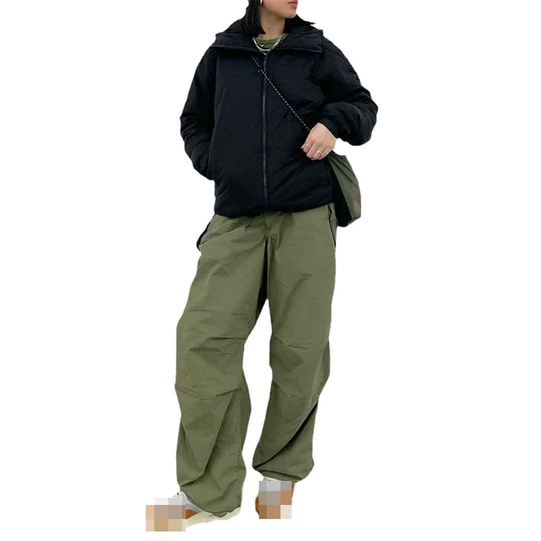 Spring Women Drawstring Cargo Pants Vintage Punk Solid Loose Joggers Trousers wear Casual Wide Leg Pants