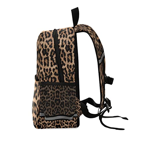 senya Custom Kid's Name Cute Toddler Backpack Personalized Cheeteh Leopard Print Mini Bag for Baby Girl Boy Age 3-72