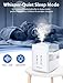 Elechomes Humidifiers for Bedroom (6L), Ultra-Quiet Warm and Cool Mist Humidifiers for Home, Baby and Plants, Humidity Sensor, Sleep Mode, Timer, UC5501, White