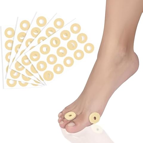 Callus Cushions Round Foam Padding with Water-Resistant Self-Stick Adhesive, Protects Foot, Heel and Toes from Rubbing and Friction, Pain Relief from Shoe Pressure (75 Count) Cover