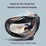Hanpusen VR Face Cover Fitness Facial Interface Bracket, 2pcs PU Leather Foam Cushion, Anti-fogging Sweatproof Face Cover, Oculus Quest 2 Accessories Replacement