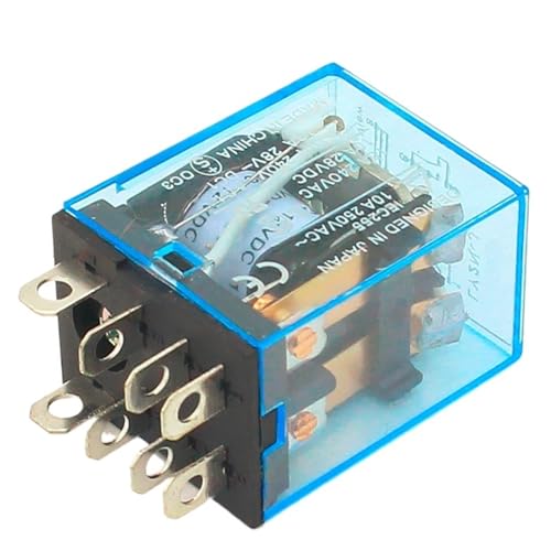 Relé LY2NJ de 8 pines con base de potencia interruptor de control industrial 12VDC