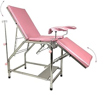 GLJY Cama de Examen ginecológico, Cama de Examen Cama de Maternidad portátil Plegable, Silla de Examen ginecológico para Pacientes ambulatorios del Hospital,Rosado