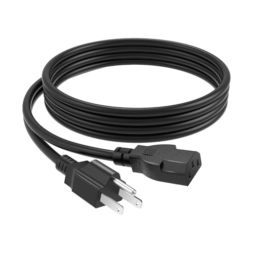 6ft 3 Prong Replacement AC Power Cord for EF EcoFlow Delta Pro/Delta 2 Max/Delta 2/River 2 Pro...
