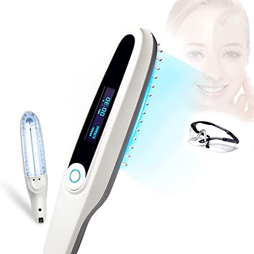 311 Nm Narrow Band UV Phototherapy Light with Timer and LCD Display, UVB Therapy Lamp for Home Use for Skin, Body and Scalp, Safety Glasses Included